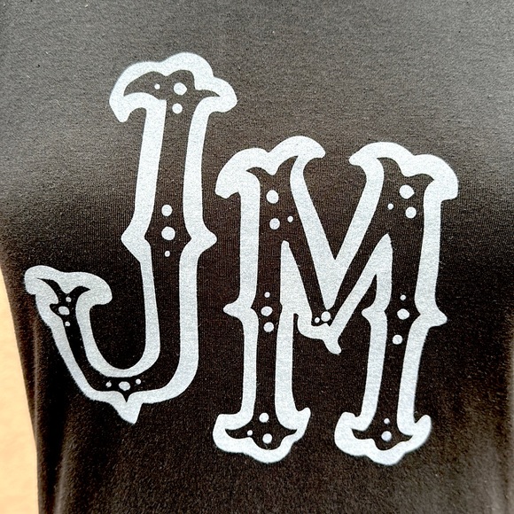 Official JOHN MAYER Western JM Logo T-Shirt Name Signature Graphic Tee Black NEW - Picture 4 of 8